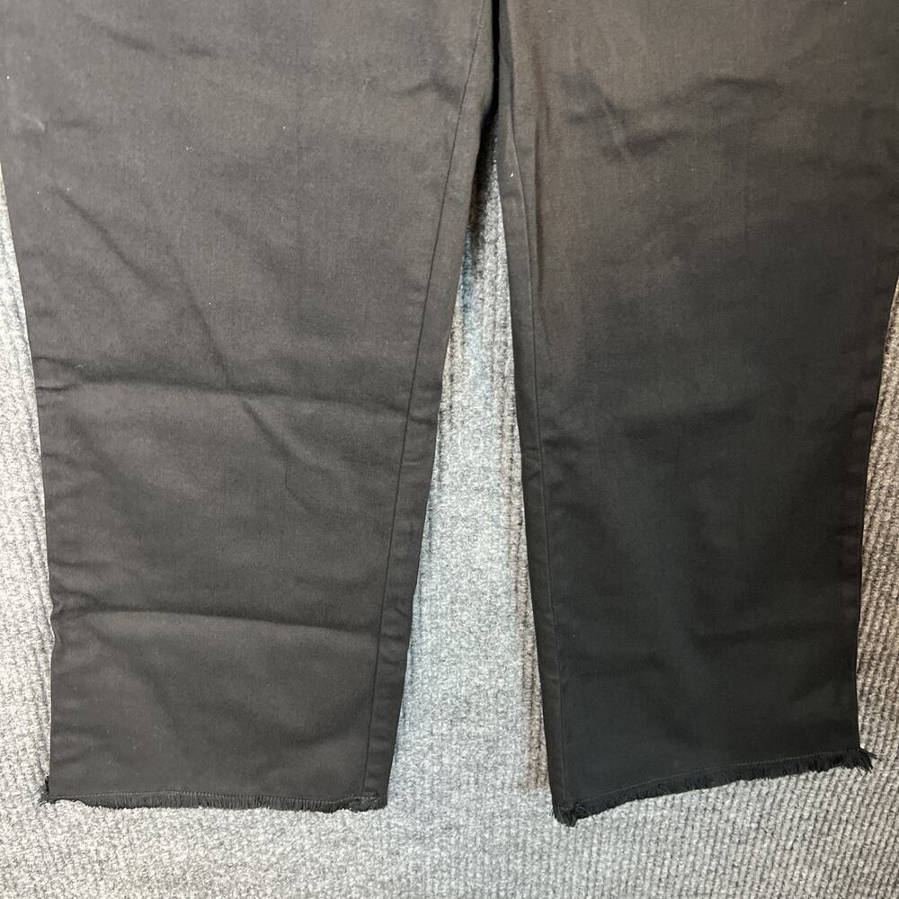 Belle by Kim Gravel Regular TripleLuxe Twill Mariner Crop Jeans Black Size 6 - Picture 4 of 13